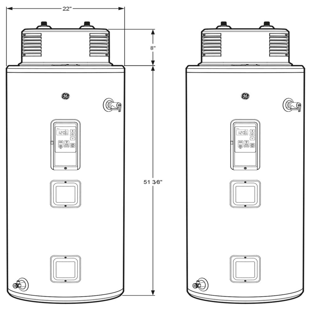 GE Appliances 40-Gallon Smart Electric Water Heater with Flexible Capacity in Gray, , large