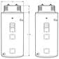 GE Appliances 40-Gallon Smart Electric Water Heater with Flexible Capacity in Gray, , large