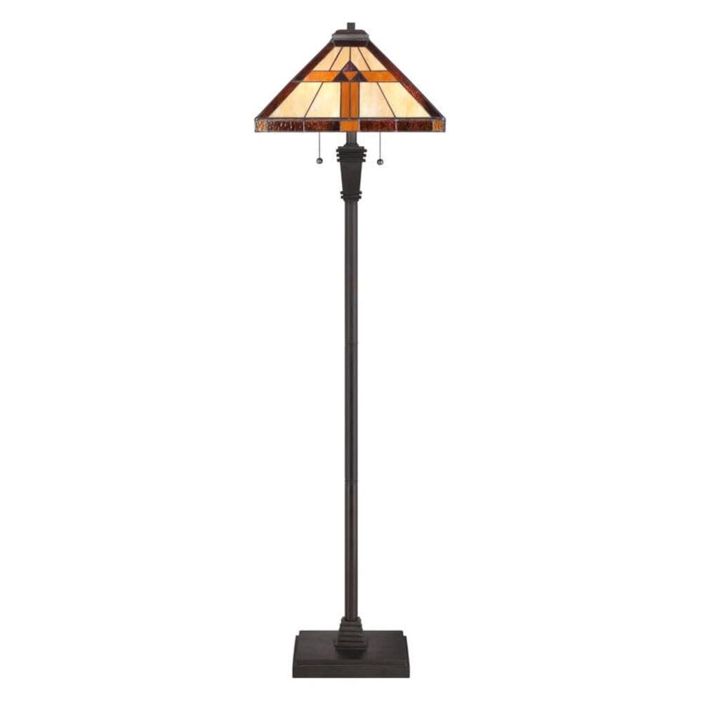 Quoizel Tiffany Bryant 2 Light Floor Lamp in Black, , large