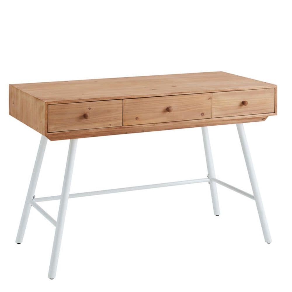 Linden Boulevard Carina Desk in Brown and White, , large