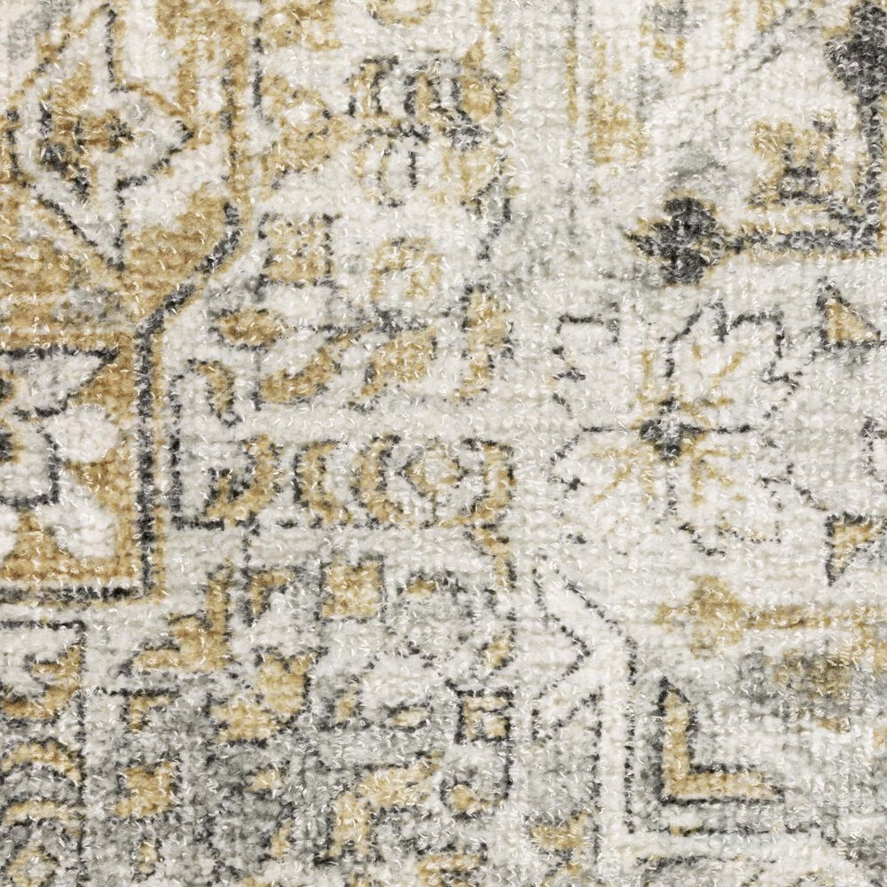 Oriental Weavers Windham Grey and Gold 6&#39; x 9&#39; Area Rug, , large
