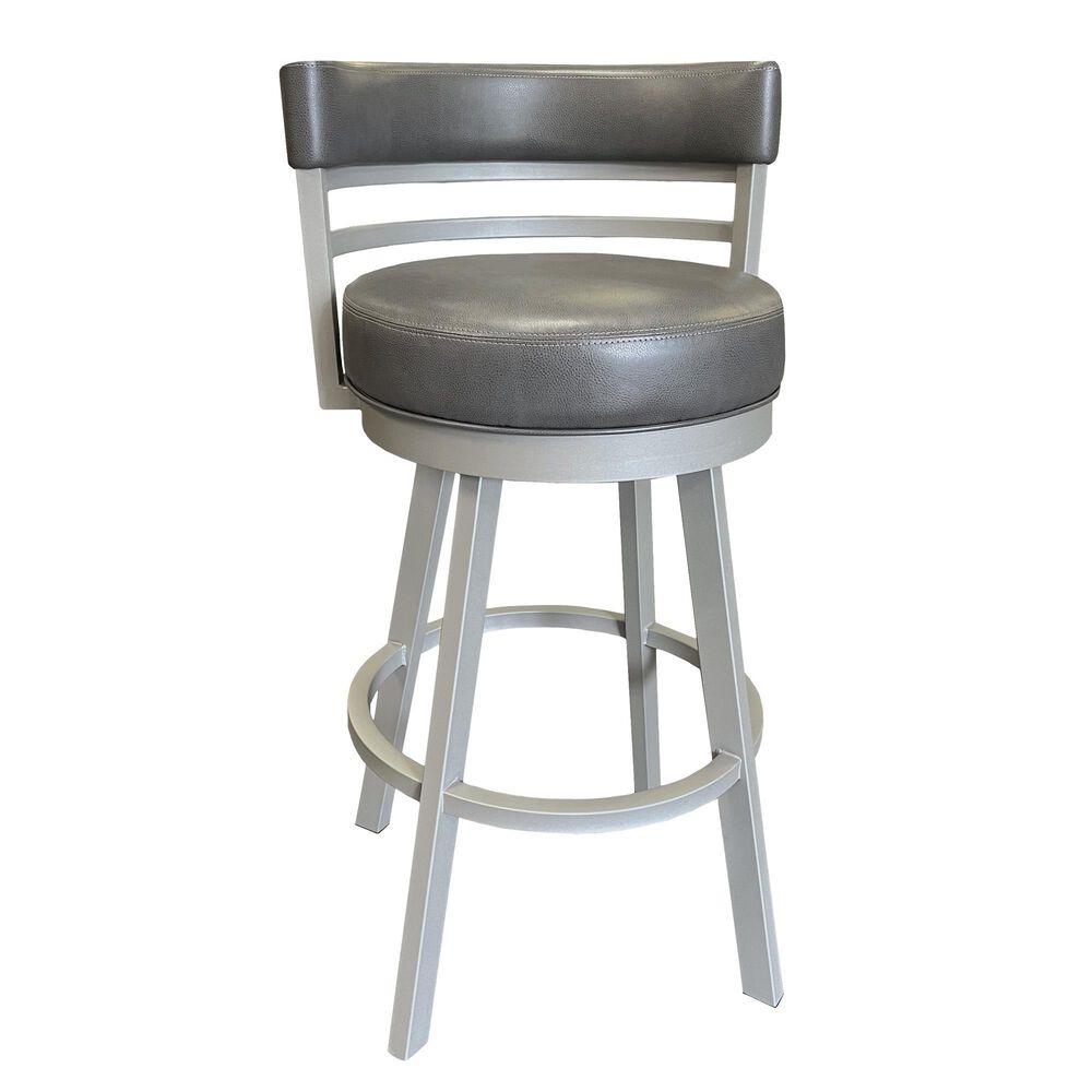 Delaware Dining 26" Ambridge Swivel Stool in Renegade Charcoal, , large