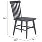 Zuo Modern Zeilen Side Chair in Black (Set of 2), , large