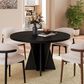 HOMLUX 47.2" Round Dining Table in Black - Table Only, , large