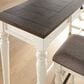 Steve Silver Jackson Sofa Bar with 3 Stool in White and Oak, , large