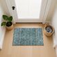 Dalyn Rug Company Soft Essentials Solid Teal 2"6" x 3"10" Indoor/Outdoor Area Rug, , large