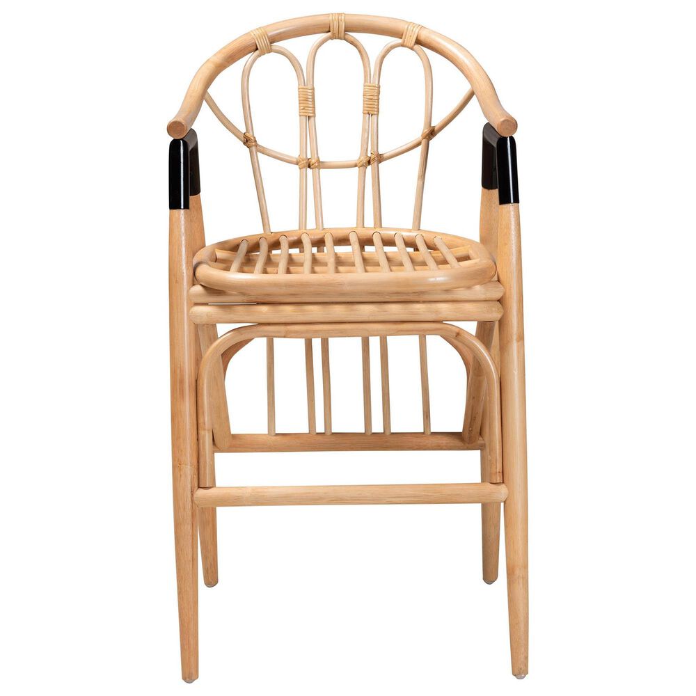 Baxton Studio Cyntia Counter Stool in Natural Brown, , large