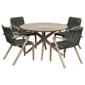 Blue River Sachi 5-Piece Patio Dining Set in Gray and Light Eucalyptus, , large