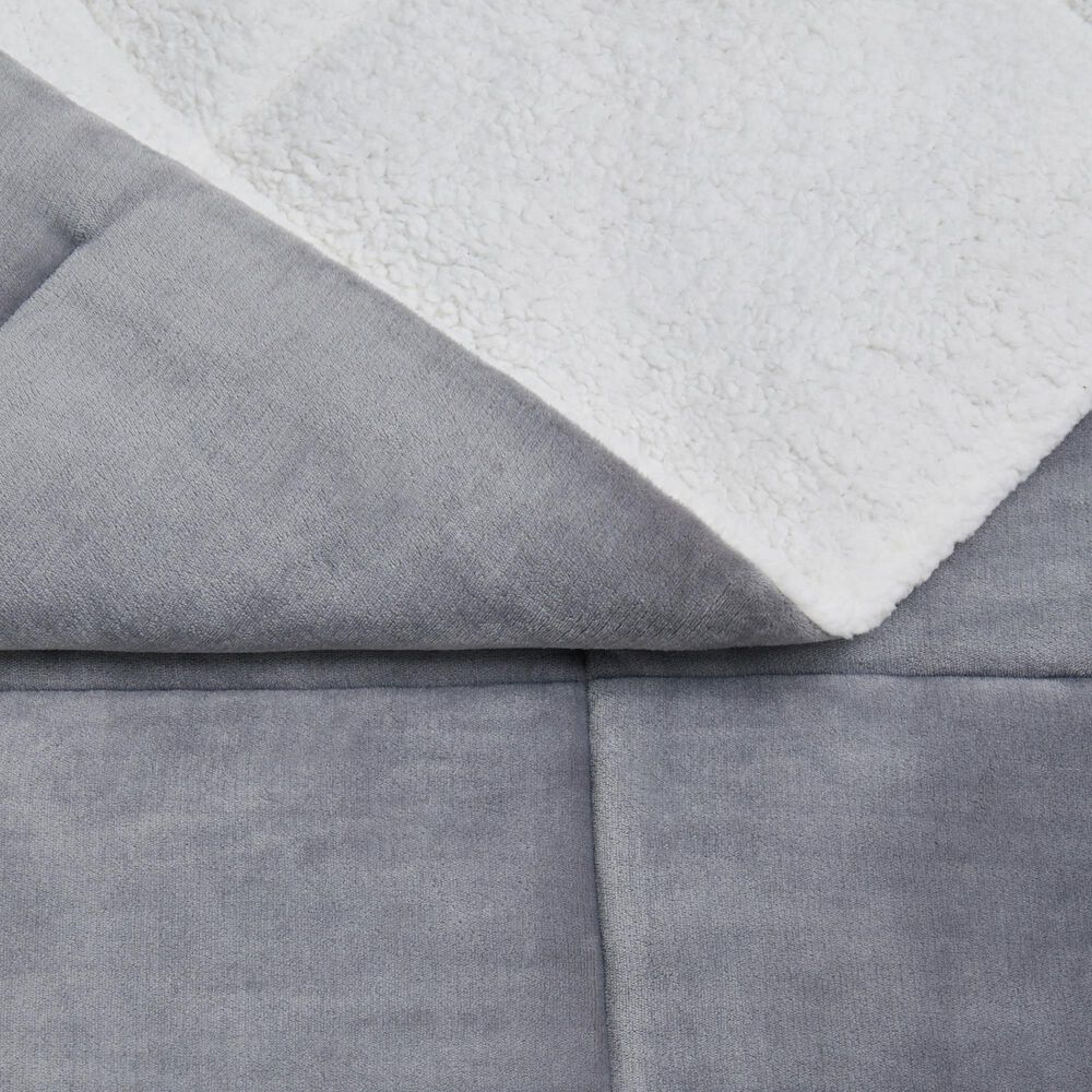 Pem America Truly Soft Cuddle Warmth 3-Piece King Comforter Set in Grey, , large