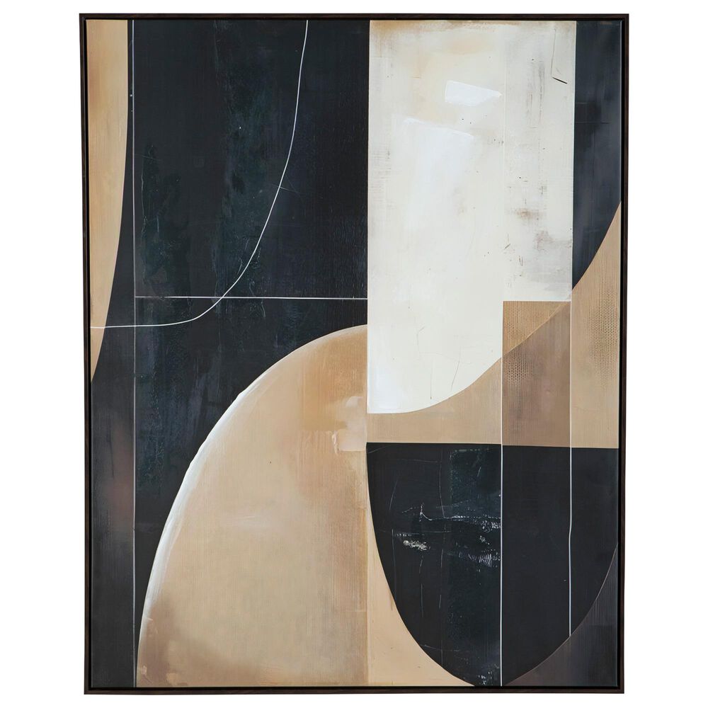 Ashley Ewanford 40" x 50" Wall Art in Black, Brown and Tan, , large