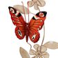 Maple and Jade 45" x 7" Eclectic Butterfly Wall Decor in Green, Blue, Red, Yellow, Brown and Black, , large