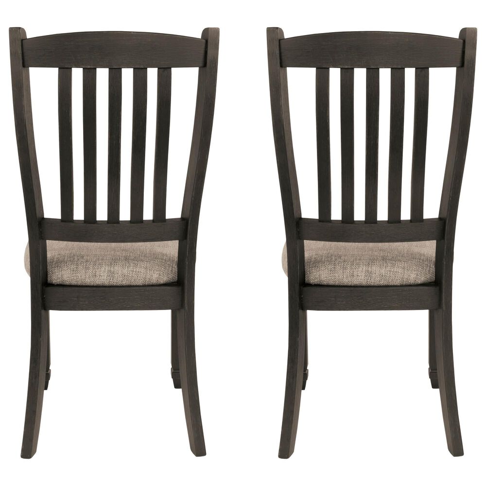 Ashley Tyler Creek Dining Chair Set of 2 in Black and Grayish Brown, , large