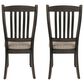 Ashley Tyler Creek Dining Chair Set of 2 in Black and Grayish Brown, , large