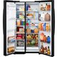 GE Appliances 24 Cu. Ft. Counter-Depth Side-By-Side Refrigerator with Extra Tall Dispenser and Energy Star in Black, , large