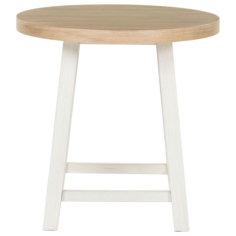 Ashley Fawndell 3-Piece Occasional Table Set in Antiqued White and Light Brown, , large