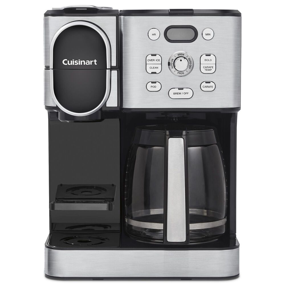 Cuisinart Brew Central 12-Cup Programmable Coffeemaker w/ Brew and Pause  Feature, Adjustable Warming Plate, 24-Hr Advance Brew Start, with 1-4 Cup  Feature, Includes a Charcoal/Gold tone Water Filter 