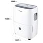 Whirlpool 30-Pint Dehumidifier in White, , large