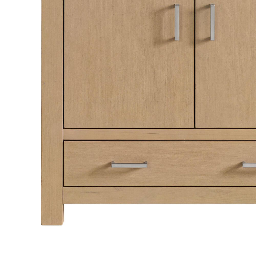 37B Alanya 36" Single Bathroom Vanity in Warm Oak with White Composite Stone Top, , large