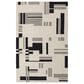 Feizy Maguire 8903F 5" x 8" Ivory and Black Area Rug, , large