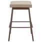 Zuo Modern Divat Counter Stool in Beige & Walnut, , large