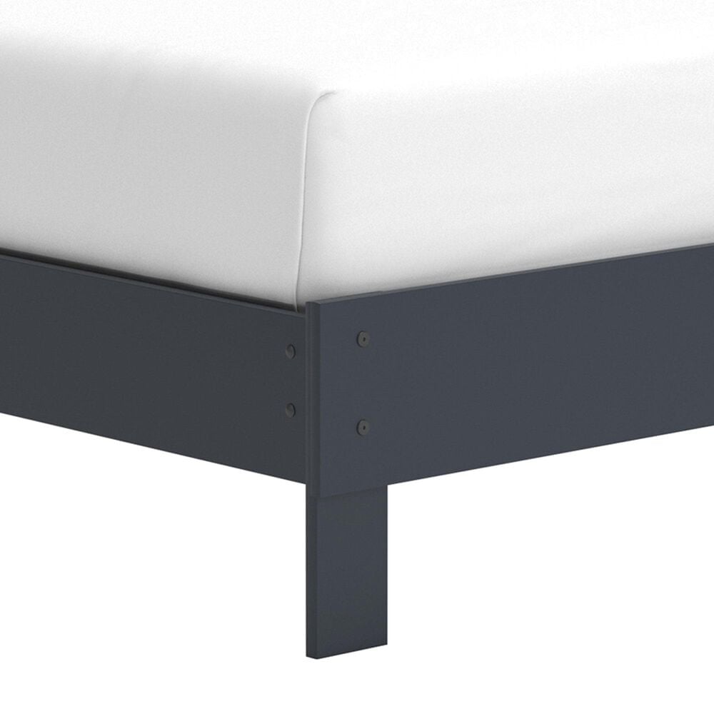 Ashley Simmenfort Twin Platform Bed in Navy Blue, , large