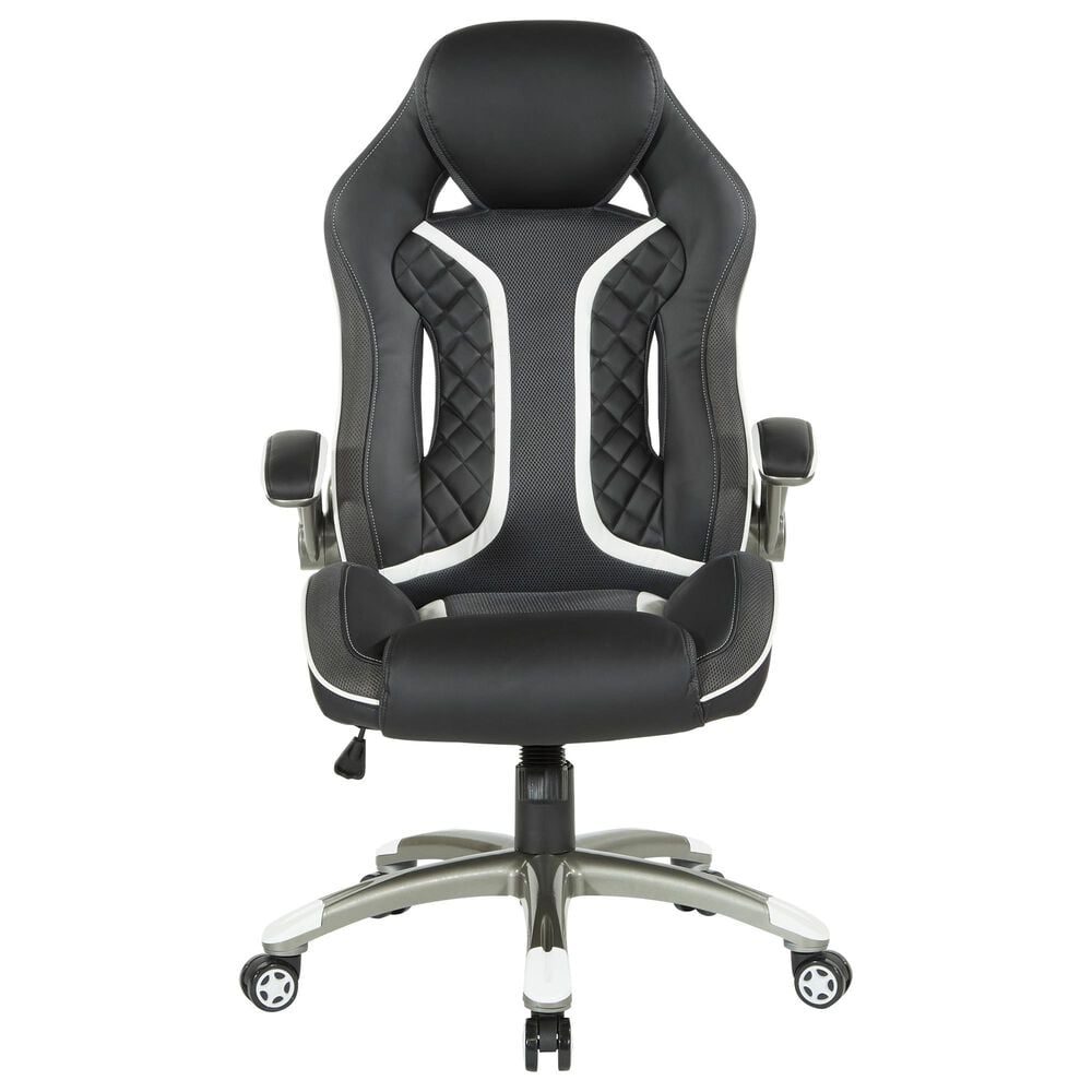 OSP Home Xplorer 51 Gaming Chair in Black and Gray, , large