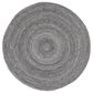 Surya Azalea 6" Round Gray, Black and Dark Brown Area Rug, , large