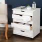 Linon Home Decor Cary 6-Drawer Wide Rolling Cart in White Wash, , large