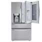 LG 23 Cu. Ft. Smart wi-fi Enabled InstaView Door-in-Door Counter-Depth Refrigerator w/ Craft Ice Maker - Stainless Steel, , large