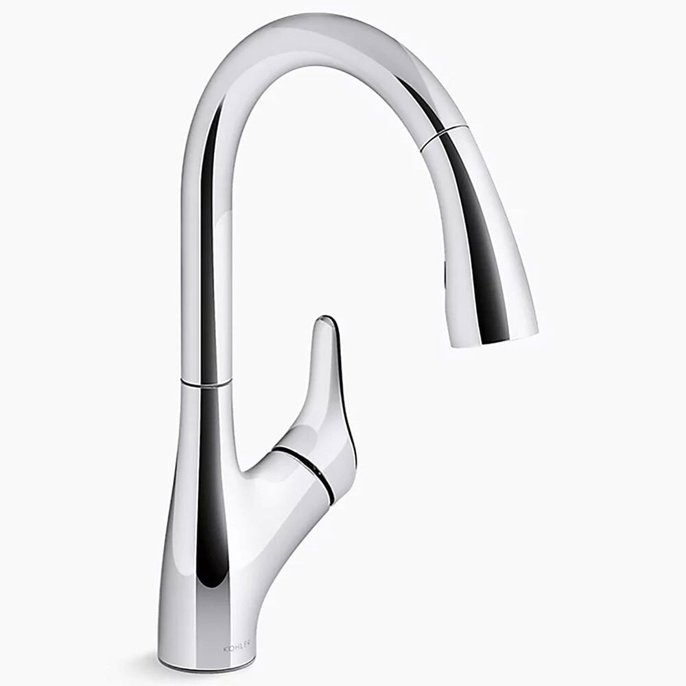 Kohler Rival Pull-Down Kitchen Sink Faucet in Polished Chrome, , large