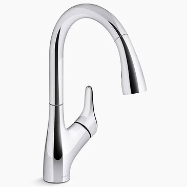 Kohler Rival Pull-Down Kitchen Sink Faucet in Polished Chrome, , large