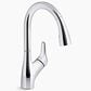 Kohler Rival Pull-Down Kitchen Sink Faucet in Polished Chrome, , large