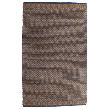 L&R Resources Natural Fiber 5" x 7"9" Insignia Blue Area Rug, , large