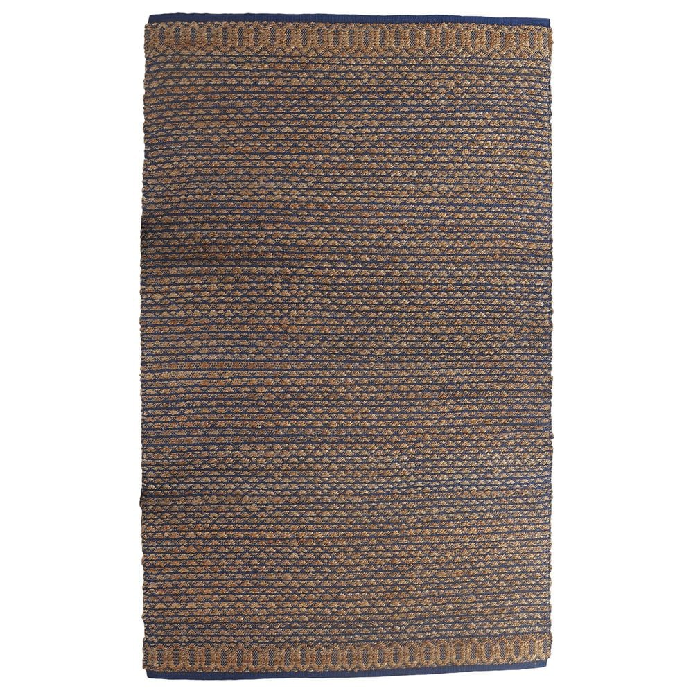L&R Resources Natural Fiber 5" x 7"9" Insignia Blue Area Rug, , large