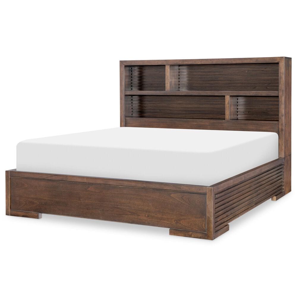 Legacy Classic Architect Queen Bookcase Bed in Onyx Brown, , large