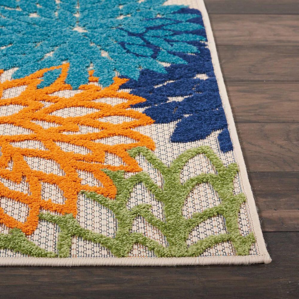 Nourison Aloha ALH05 9&#39;6&quot; x 13&#39; Multicolor Indoor/Outdoor Rug, , large