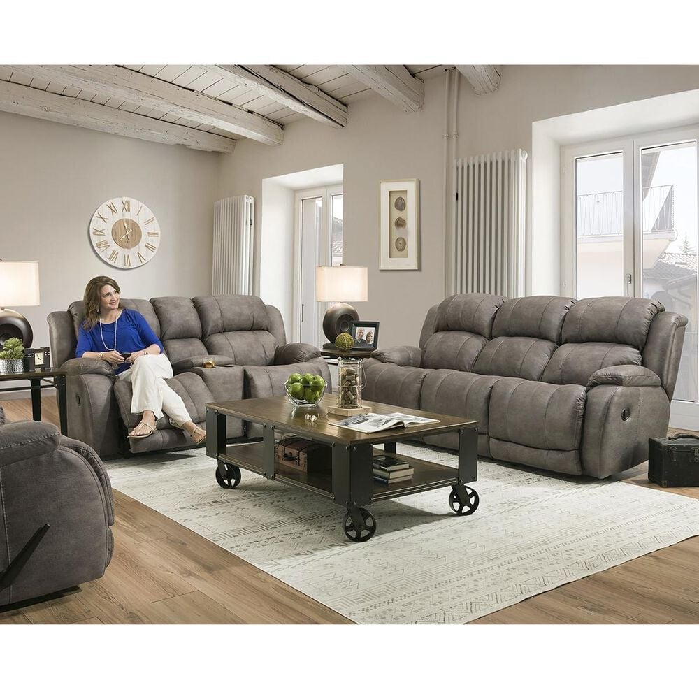 Homestretch Denali 88&quot; Manual Reclining Sofa in Grey, , large