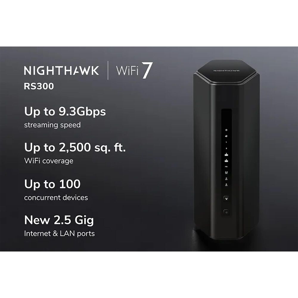 NETGEAR Nighthawk Wi-Fi 7 Router in Black, , large