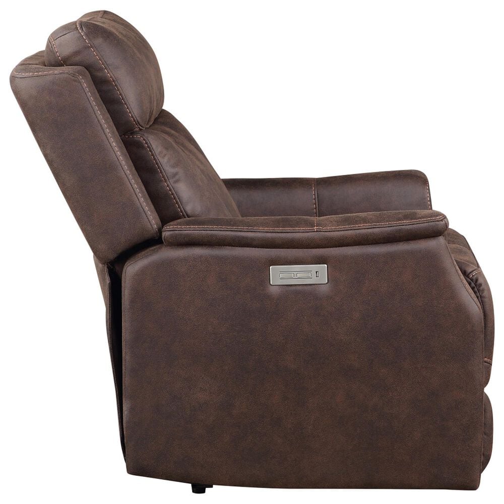 Steve Silver Valencia Dual-Power Recliner in Walnut, , large
