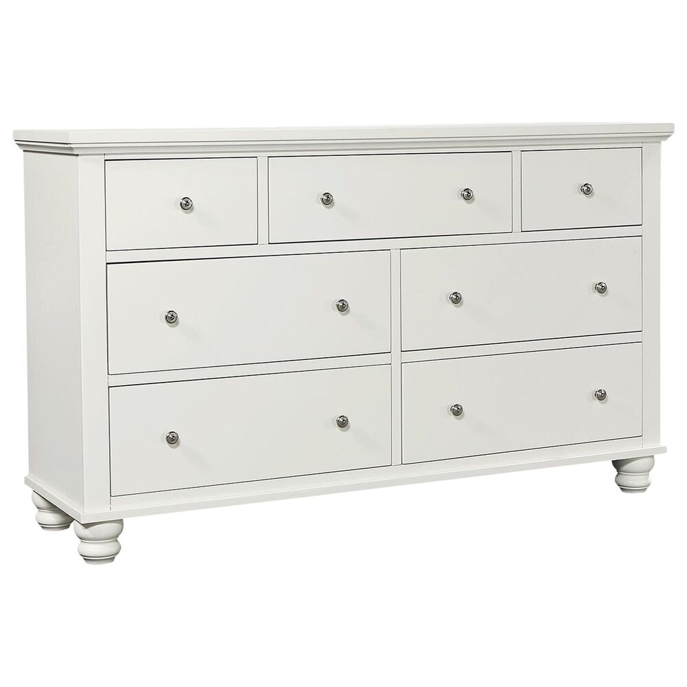 Riva Ridge Cambridge 7 Drawer Dresser in White, , large