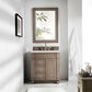 James Martin Vanities Bristol 30" Single Bathroom Vanity in Whitewashed Walnut with 3 cm Lime Delight Quartz Top and Rectangular Sink, , large