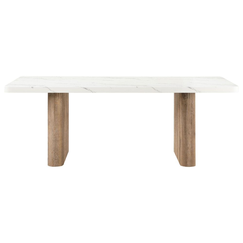 Modern Market 7-Piece Rectangular Dining Set in Grey, White and Natural, , large