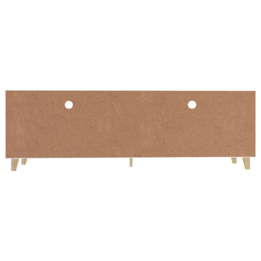 Dayton Warren 70.87&quot; TV Stand in White and Oak, , large