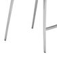 Zuo Modern Ace Counter Chair in White/Silver (Set of 2), , large