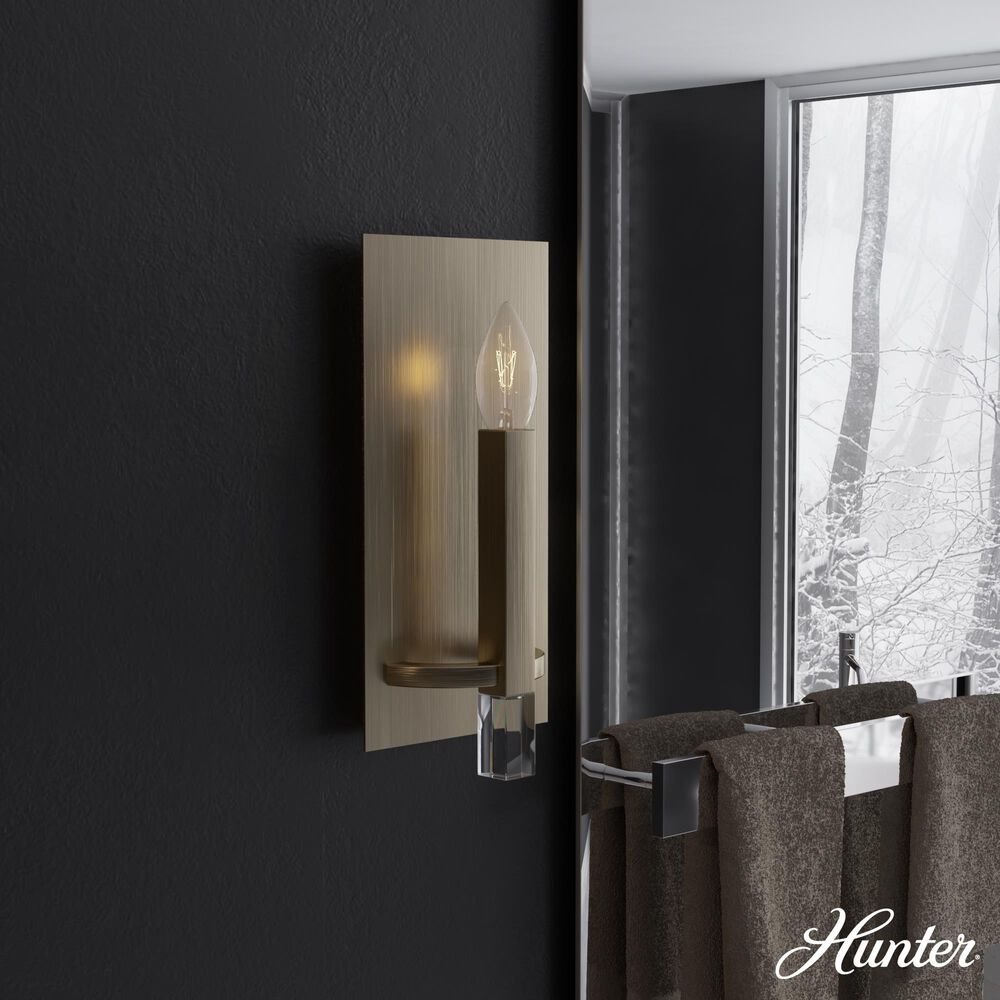 Hunter Sunjai 1-Light Wall Sconce in Alturas Gold, , large