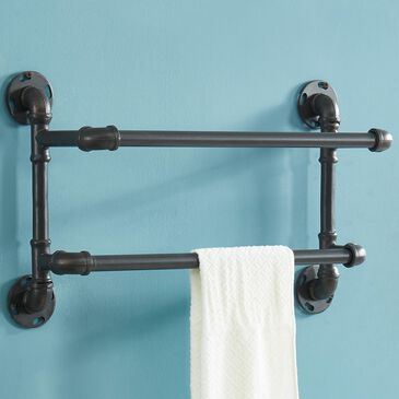 Furniture of America Vega Wall Towel Hanger in Sand black, , large