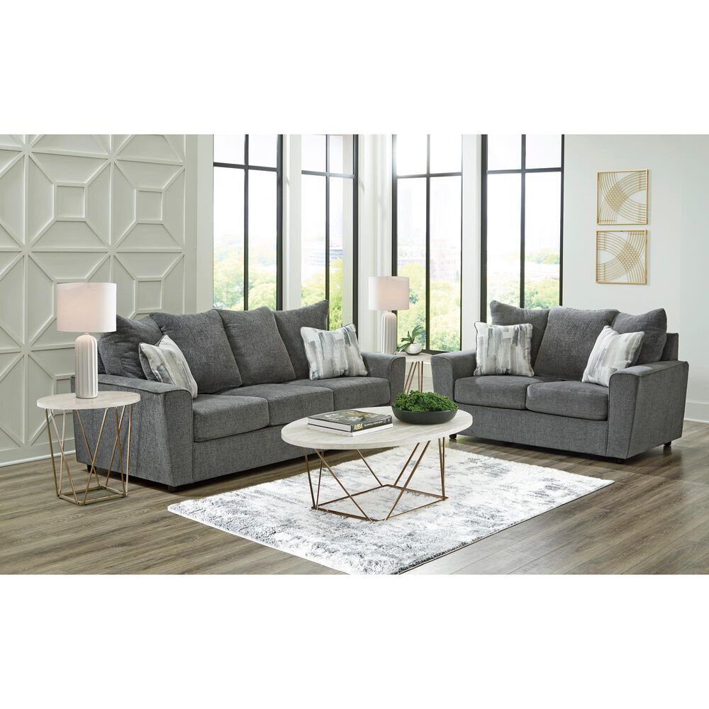 Ashley Stairatt Stationary Sofa and Loveseat Set in Gravel, , large