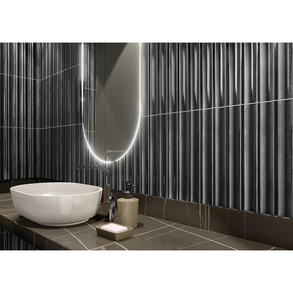 Emser Tubage Pewter 7&quot; x 16&quot; Porcelain Tile, , large