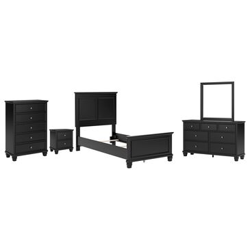 Signature Design by Ashley Lanolee 5-Piece Twin Bedroom Set in Black, , large