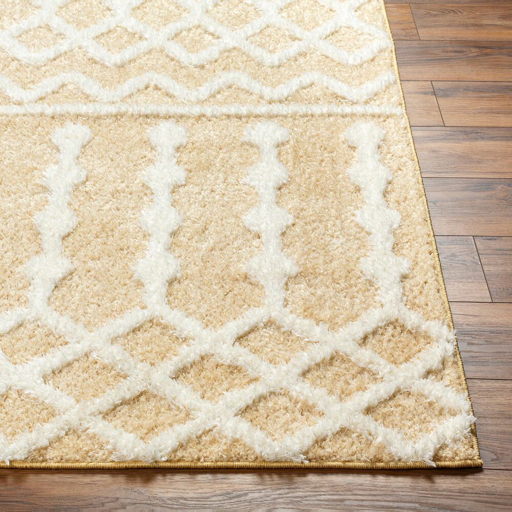 Surya Rodos Southwestern 5&#39;3&quot; x 7&#39; Mustard, White,Tan Area Rug, , large